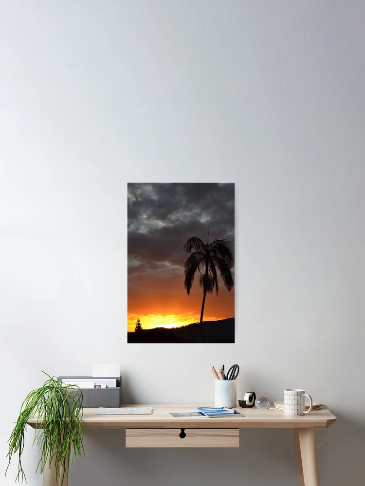 Thumbnail 2 of 3, Poster, Fiery Sunset designed and sold by TheaShutterbug.