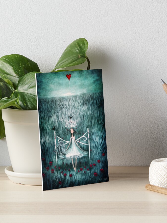 Thumbnail 1 of 2, Art Board Print, love watches over me designed and sold by theArtoflOve.