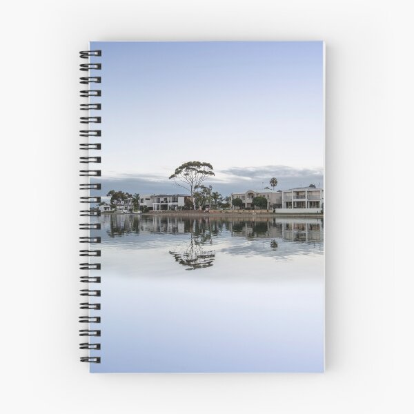 Item preview, Peaceful Sunset with mirror image in river water at Delfin Island West Lakes designed and sold by jiashu xu.