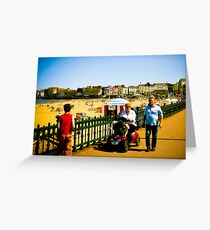 Woman with Poodles Greeting Card