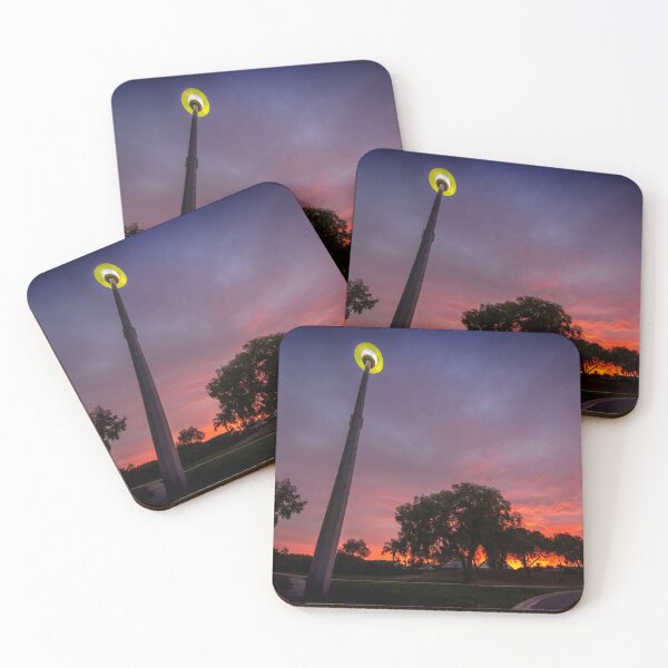 Item preview, Yellow street light Colourful Sunrise and Woods designed and sold by jiashu xu.