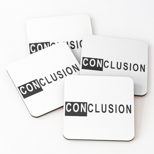Item preview, Conclusion funny contrast design designed and sold by Artopea Studio.