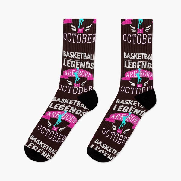 Aperçu de l'œuvre Les légendes du basket naissent en octobre Filles créée et vendue par LGamble12345.