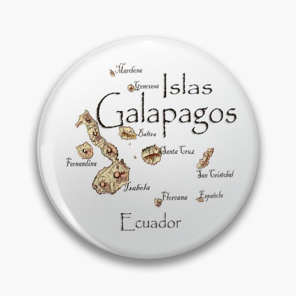 Item preview, Map of the Galapagos Islands designed and sold by leeloolook.