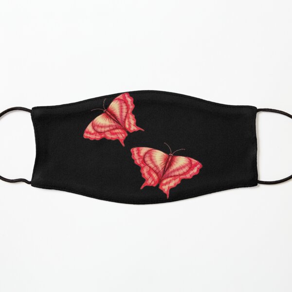 Heart Butterflies created by Stephanie Ann Garcia Kids Mask