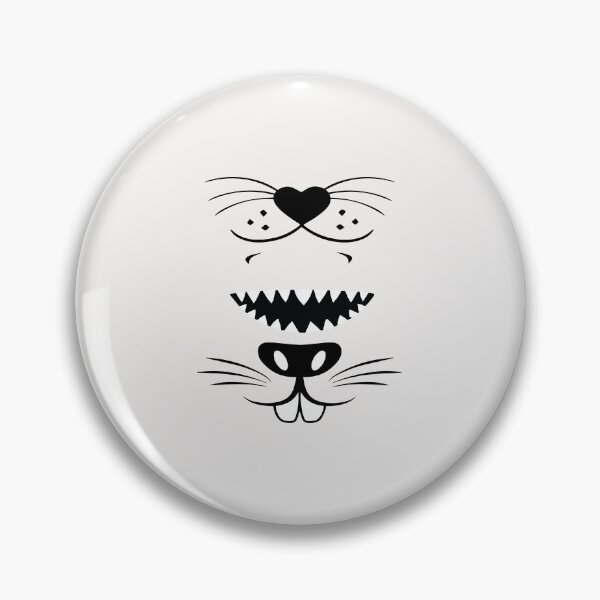 Item preview, Animals Face Smile Cat Whisker Shark Bunny Funny Gift Idea  designed and sold by clothesy7.