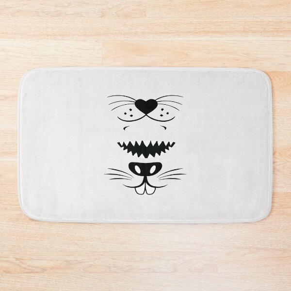 Item preview, Animals Face Smile Cat Whisker Shark Bunny Funny Gift Idea  designed and sold by clothesy7.