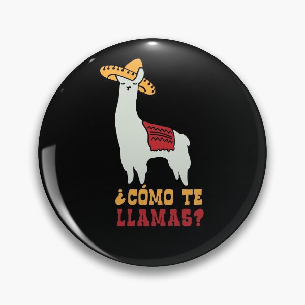 Item preview, Como Te Llamas Funny Llama Spanish Word Humor designed and sold by cosfrog.