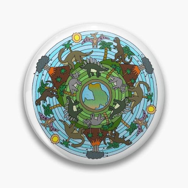 Item preview, Dinosaur Themed Mandala designed and sold by gorff.