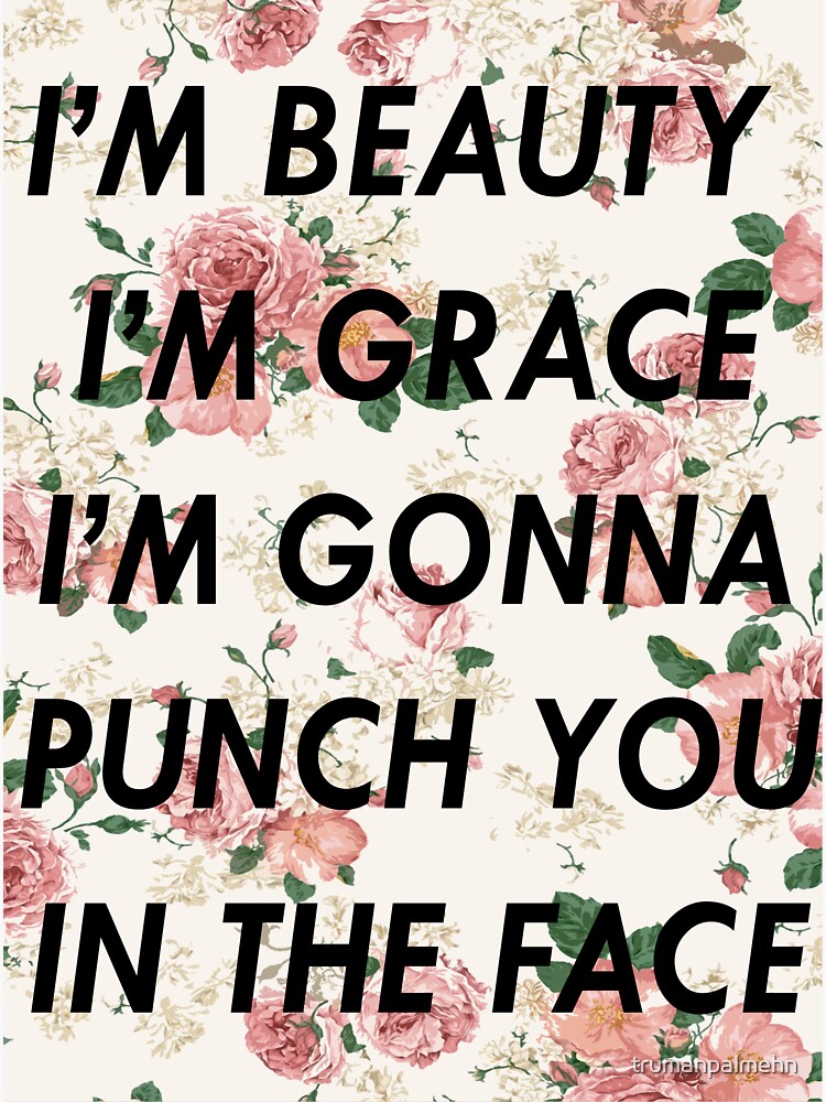 "I'm Gonna Punch You in the Face" Sticker for Sale by trumanpalmehn