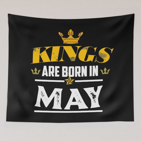 Item preview, Kings Are Born In May: Cute Birthday Gift Idea. designed and sold by cutitoutsir.