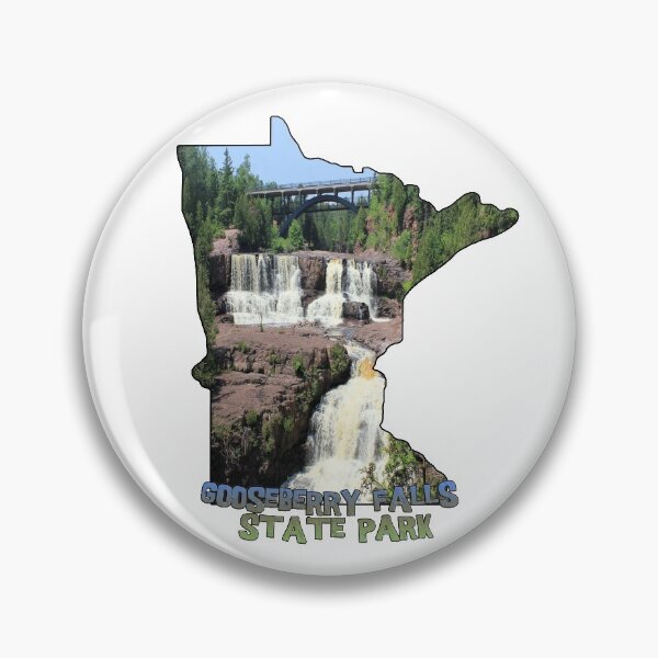 Artikelvorschau, Minnesota State Outline (Stachelbeerfälle State Park) entworfen und verkauft von gorff.