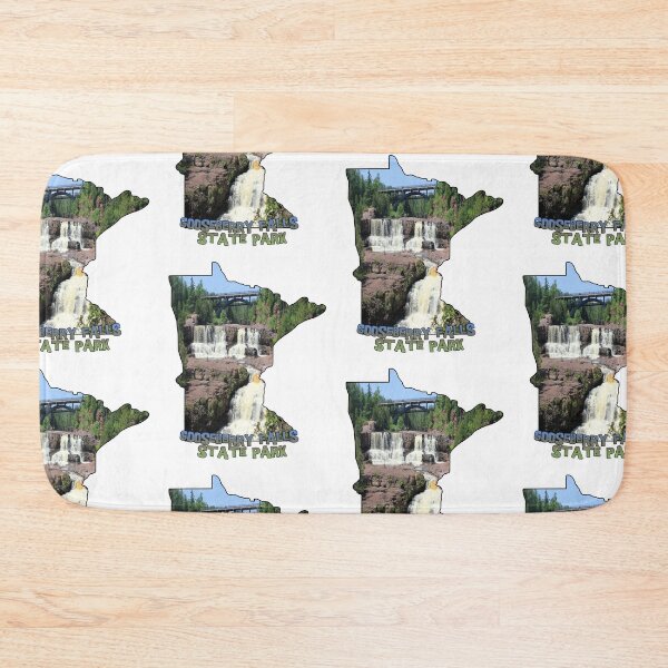 Item preview, Minnesota State Outline (Gooseberry Falls State Park) designed and sold by gorff.