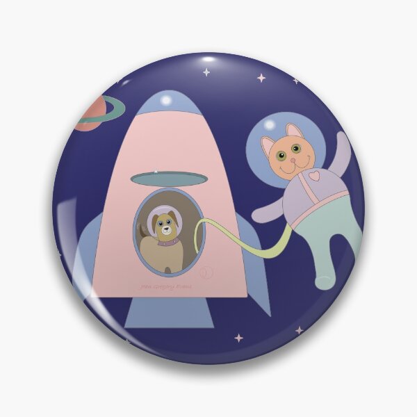 Item preview, SPACEWALKER LETS CAT GO FIRST designed and sold by Jean Gregory Evans.