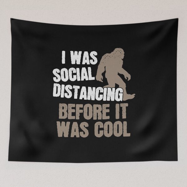 Item preview, Bigfoot Social Distancing Shirt  designed and sold by Maria Garcia.