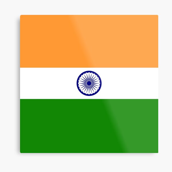 India Flag Metal Print