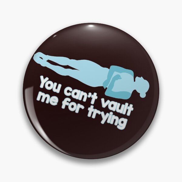 Item preview, Funny Gymnastics Pun Design for Girls You can't Vault Me for Trying designed and sold by LGamble12345.