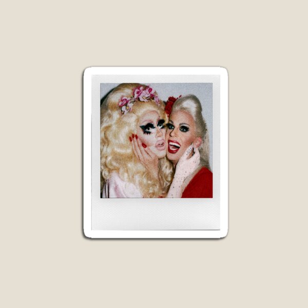 Trixie and Katya Polaroid Sticker & Pin Magnet