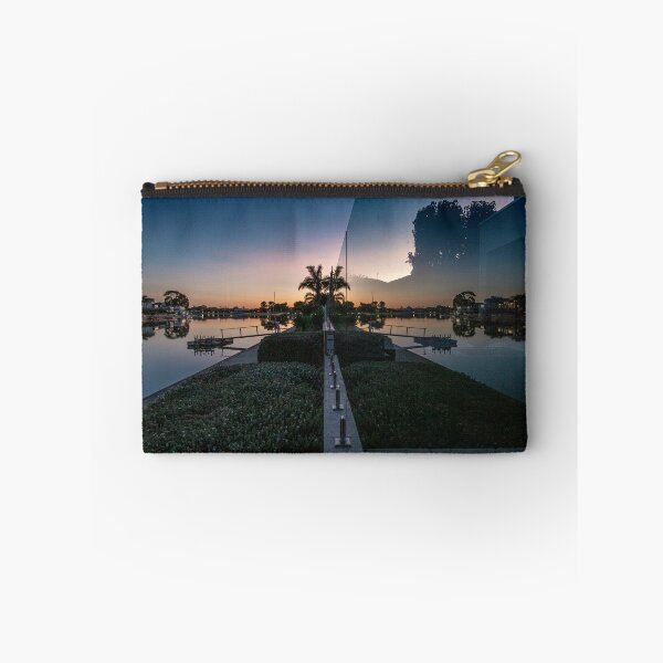 Item preview, peaceful morrning mirror image refracts on glass wall designed and sold by jiashu xu.