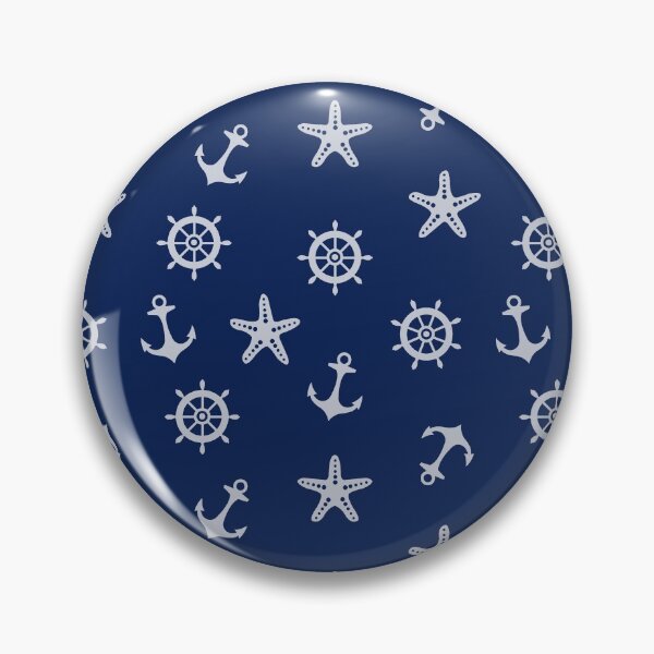 Item preview, Navy Blue Nautical Anchor Pattern designed and sold by newburyboutique.