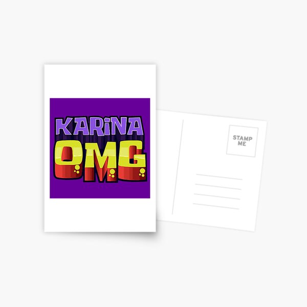 Karina Roblox Postcards Redbubble - karina omg roblox restaurant bloxburg