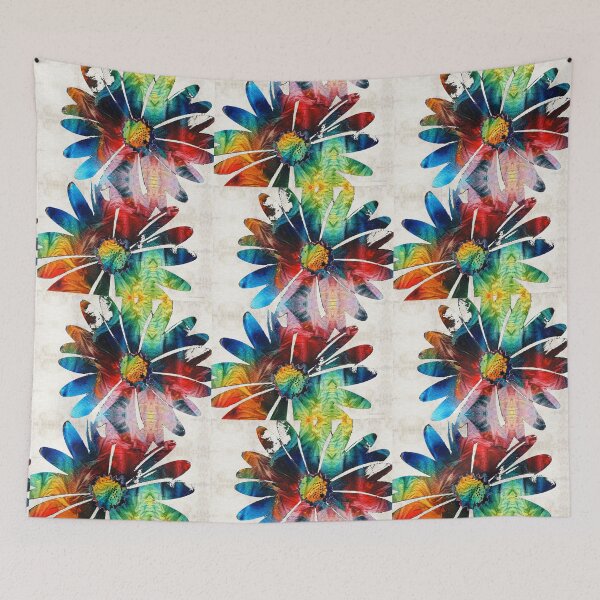 Item preview, Colorful Daisy Art - Hip Daisies - By Sharon Cummings designed and sold by Sharon Cummings Art.