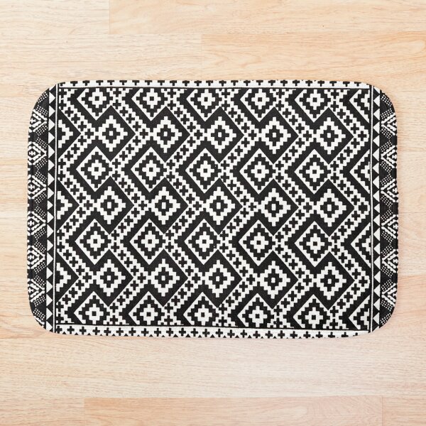 Farmhouse & Rustic Style Oriental Traditional Moroccan Design. Bath Mat