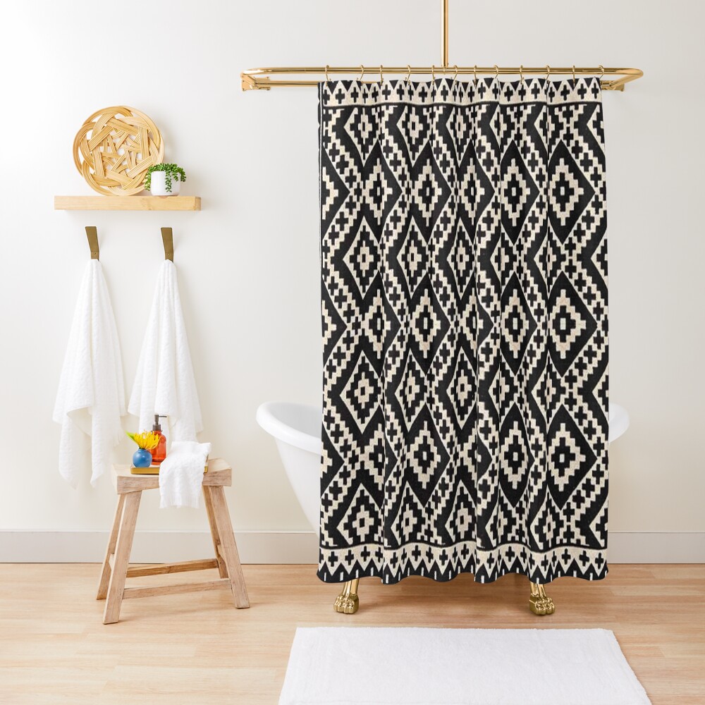 "Farmhouse & Rustic Style Oriental Traditional Moroccan Design." Shower Curtain by Arteresting
