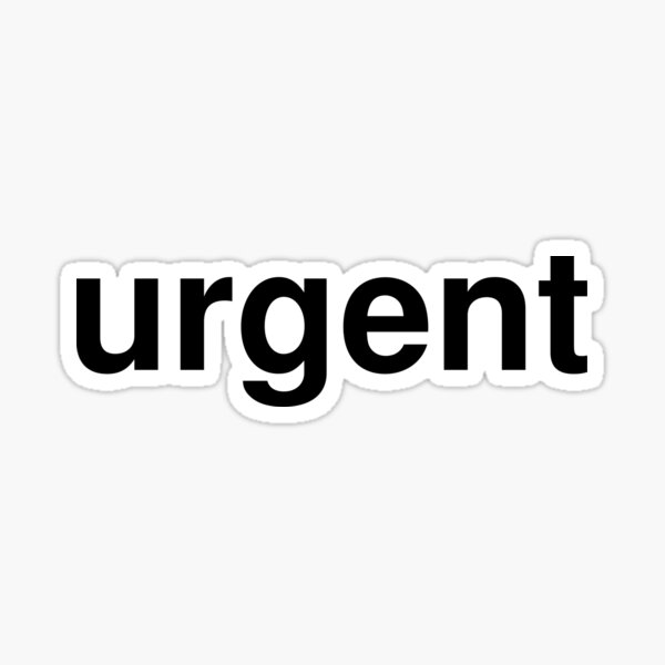 Sticker Urgent