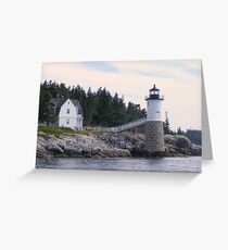Isle au Haut Lighthouse Greeting Card