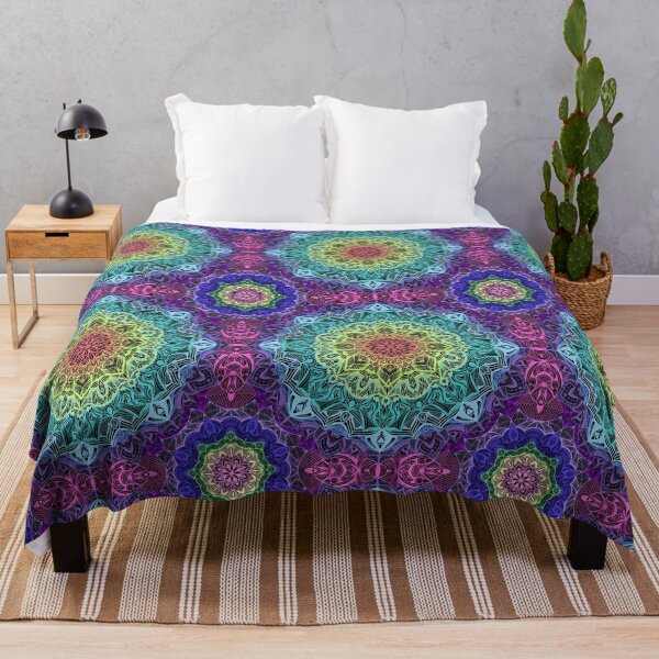 Item preview, Awesome Rainbow Mandala Pattern designed and sold by Art-By-Jenna.