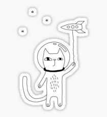 Space Cat Sticker