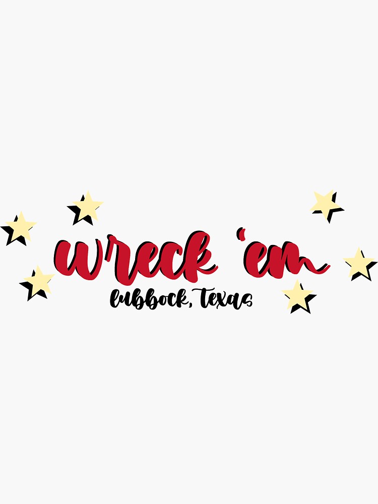  wreck  em  stars sticker Sticker by brookeberryy Redbubble