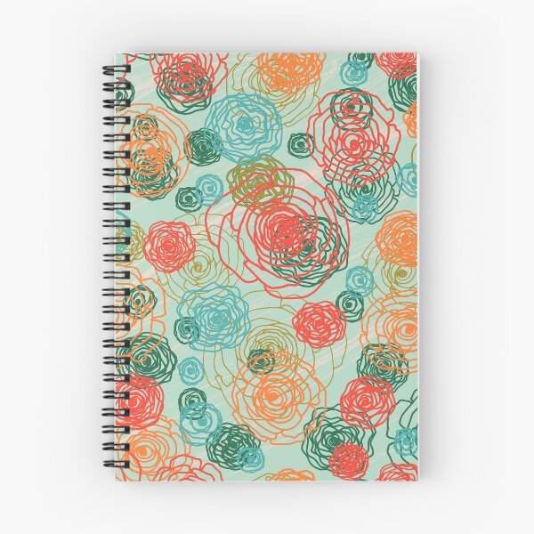 Item preview, Floral sketch seamless pattern on light mint green designed and sold by Yulia Chepurova.