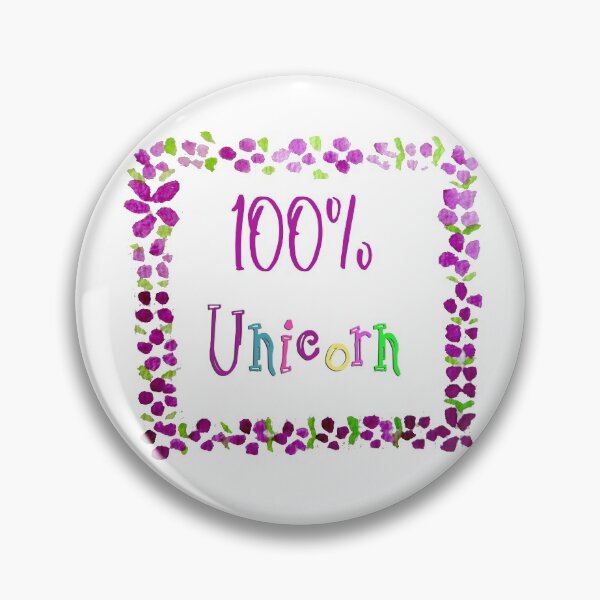 Item preview, 100 % Unicorn watercolor flower design  designed and sold by Stephanie  Skeem.