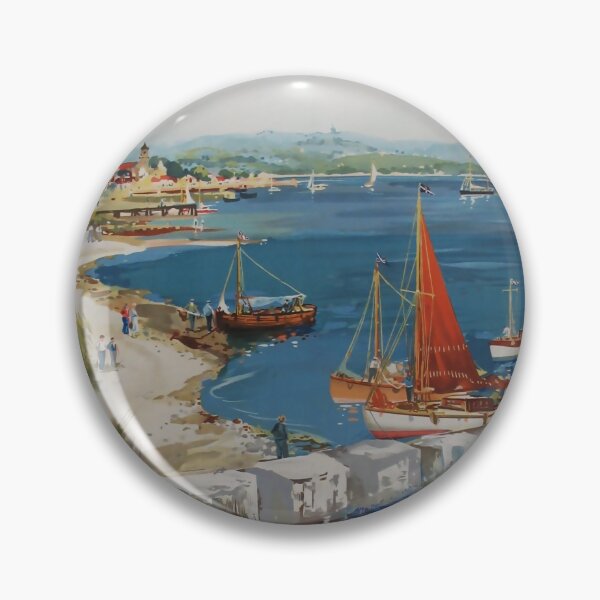 Item preview, The Moray Coast vintage travel poster designed and sold by stickart-marek.