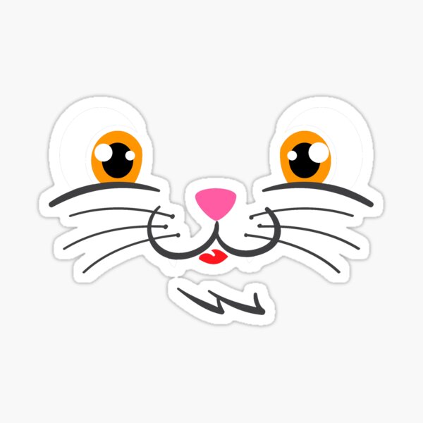 Aperçu de l'œuvre Cat Nose Mask Cute Black Cat Animal Pet Face Mask créée et vendue par vomaria.
