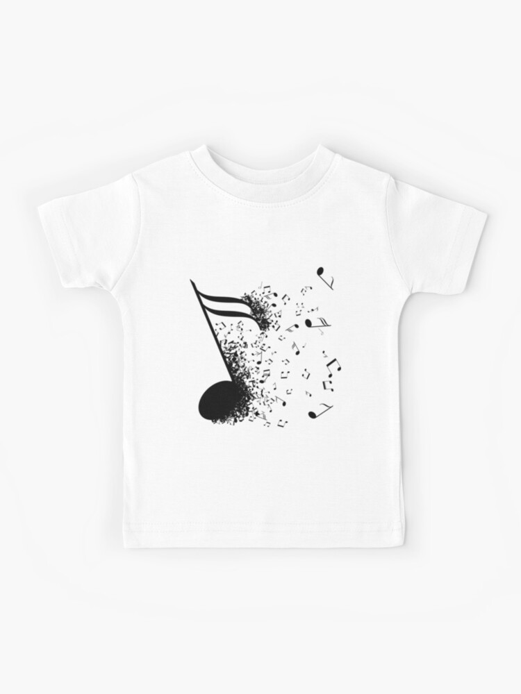 XS-XL INTERESTPRINT Youth T-Shirts Musical Notes