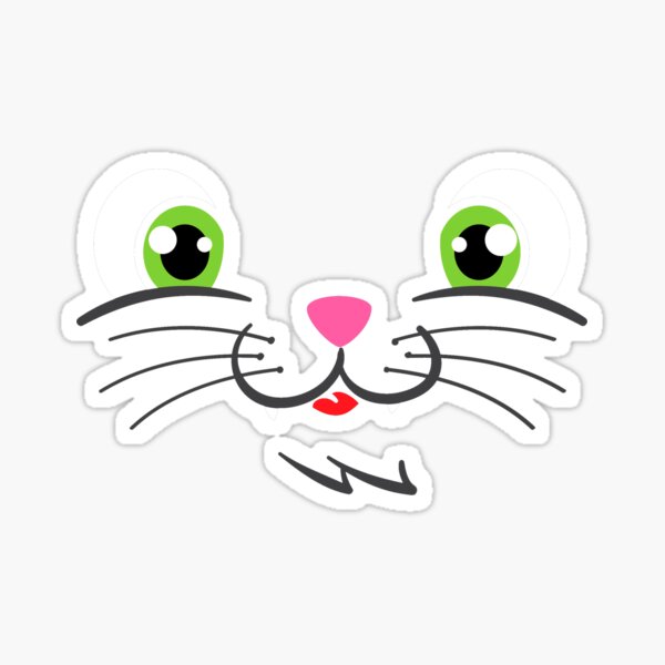 Aperçu de l'œuvre Cat Nose Face Mask Cute Cat Animal Mouth Mask créée et vendue par vomaria.