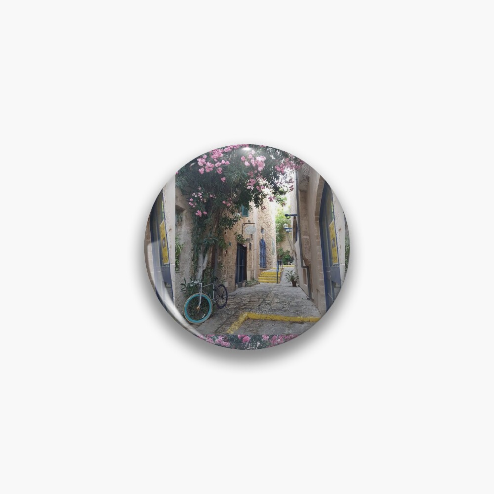 Jaffa, Tel Aviv, Holy land, Blue door, Blue bicycle Pin