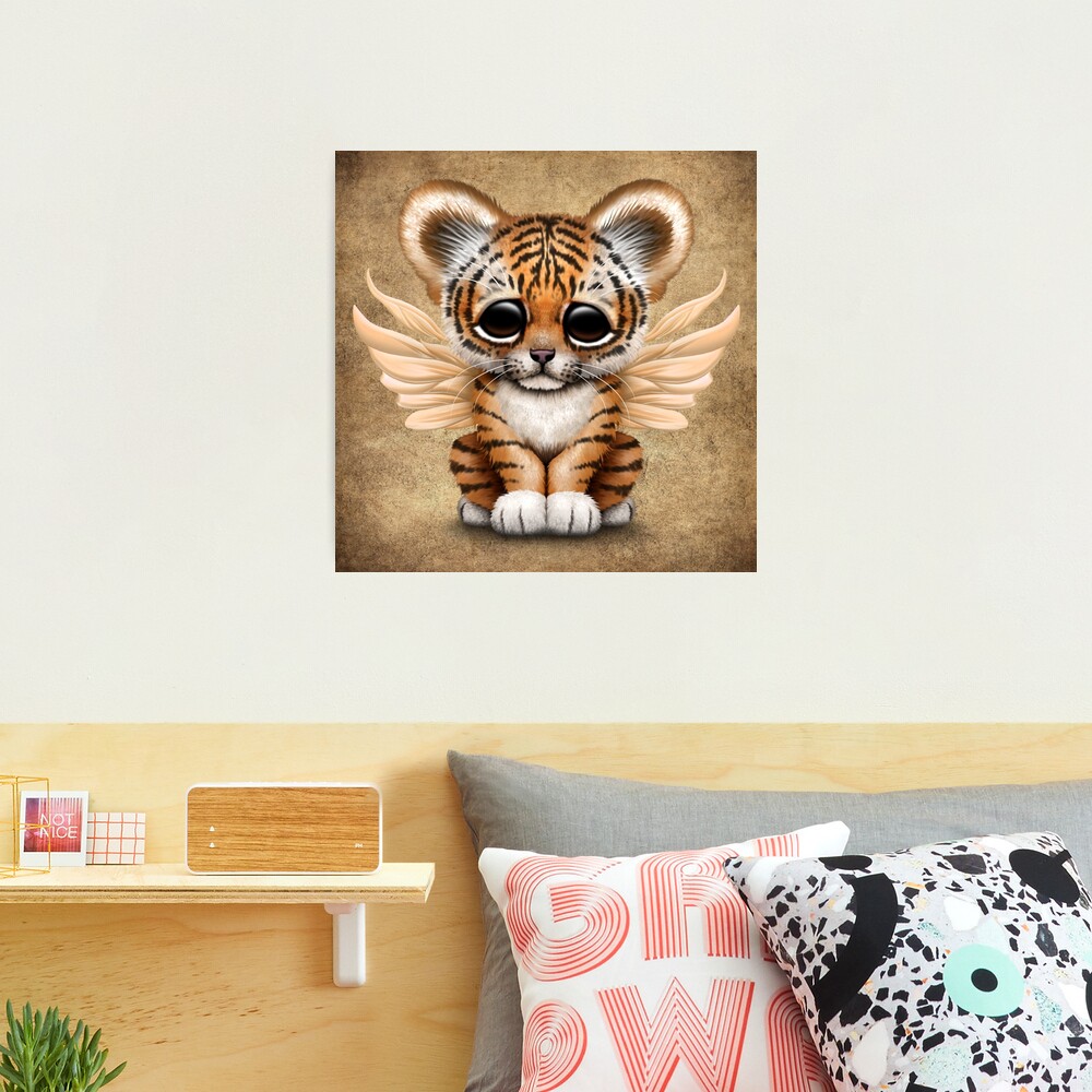 Cute Baby Tiger Cub Acrylic Print by Jeff Bartels - Fine Art America