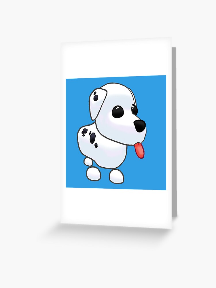 Adopt Me Dalmation Dog Greeting Card By Pickledjo Redbubble - dalmatian dog adopt me roblox