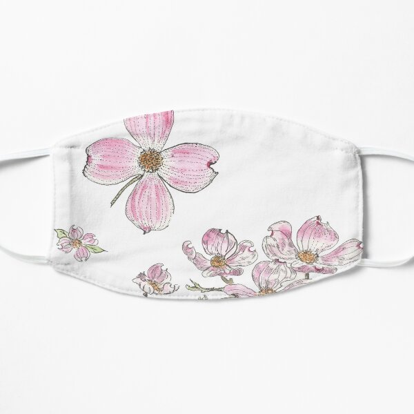Dogwood Pattern Flat Mask