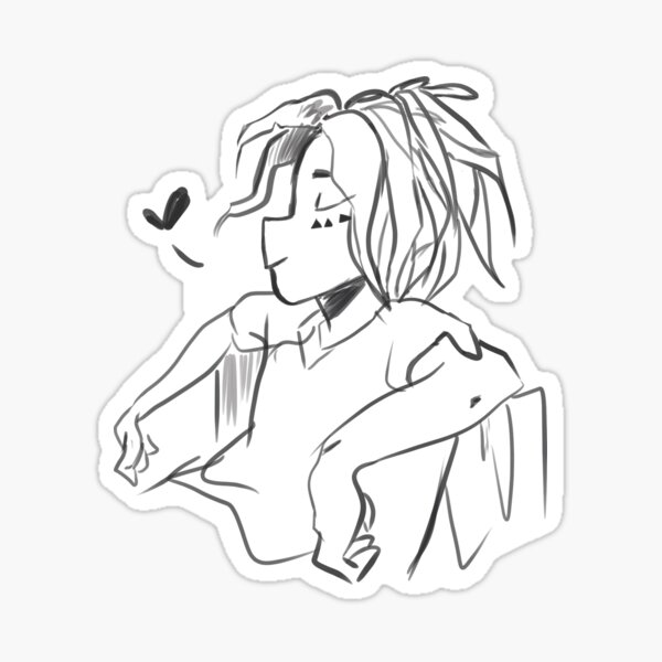 Sean's Skizze von Finn (meine Neuzeichnung) Sticker