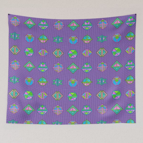 Item preview, Neon Geo Pixel Pattern  designed and sold by Art-By-Jenna.
