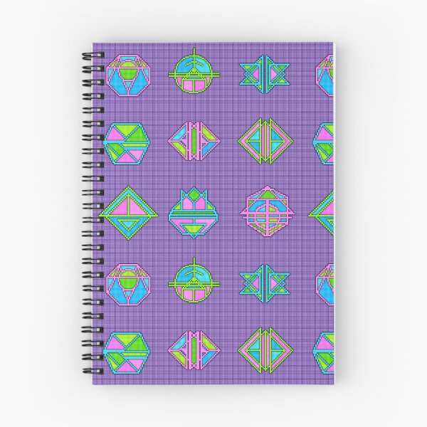 Item preview, Neon Geo Pixel Pattern  designed and sold by Art-By-Jenna.