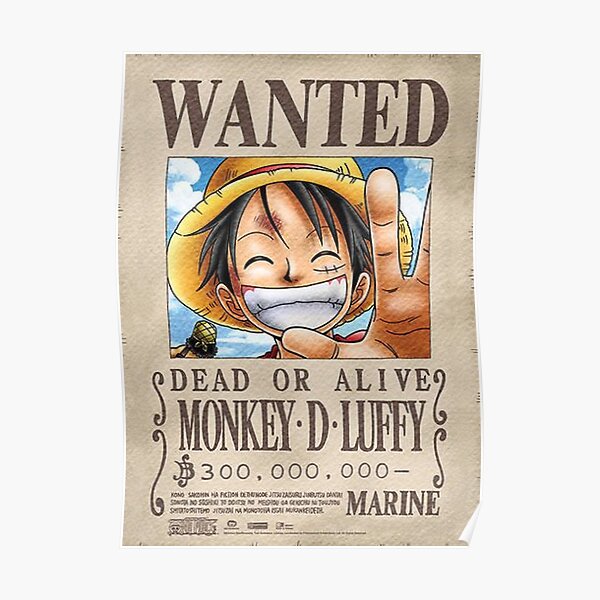 One Piece Wanted Poster By Moimoiettoi13 Redbubble