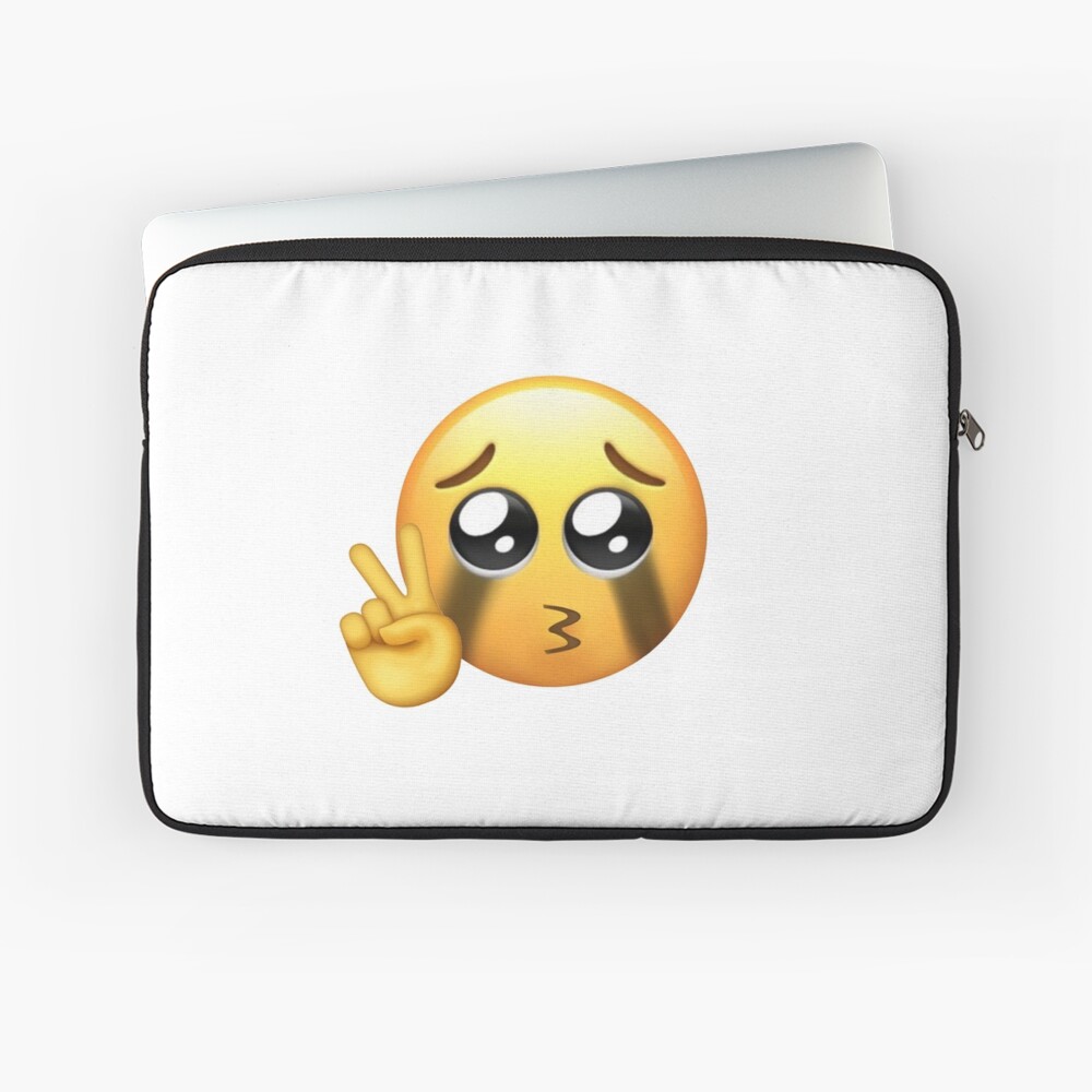 Crying Peace Sign Pleading Emoji Mental Breakdown Lol Iphone Case Cover By Cameronbaba Redbubble