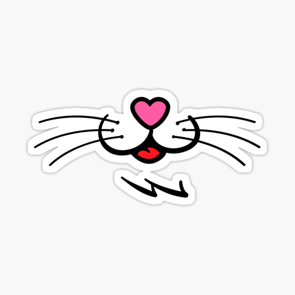 Aperçu de l'œuvre Pink Heart Cat Nose Face Mask Girls Cat Animal Mouth Masks créée et vendue par vomaria.