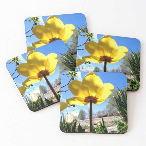 Item preview, yellow tulip, blue sky designed and sold by Stephanie  Skeem.